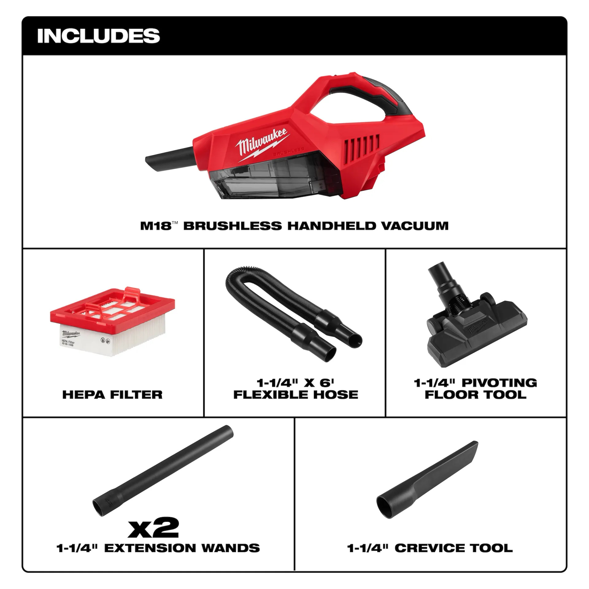 Milwaukee M18 Brushless Handheld Vacuum from Columbia Safety